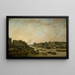 L'Hôtel de la Monnaie et le Louvre vus du Pont-Neuf vers 1800 - Pierre-Antoine Demachy — framed artwork on a wall