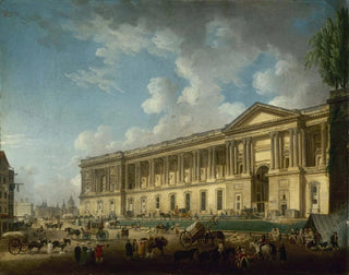 La colonnade du Louvre nouvellement dégagée - Pierre-Antoine Demachy — artwork view