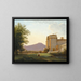 View of the Grottaferrata Abbey - Pierre-Athanase Chauvin — framed artwork on a wall