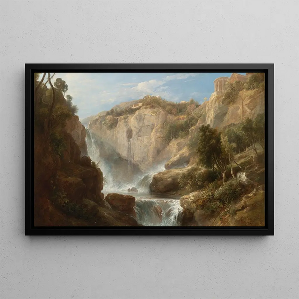 View of Tivoli - Pierre-Athanase Chauvin — framed artwork on a wall