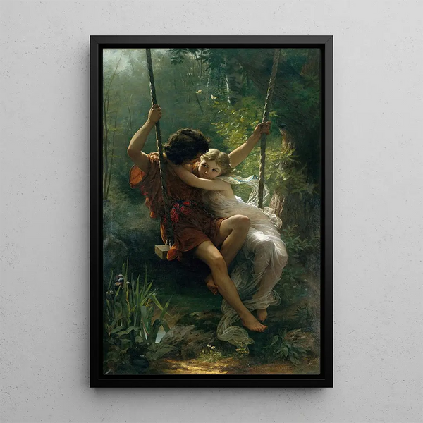 The Spring - Pierre-Auguste Cot — framed artwork on a wall