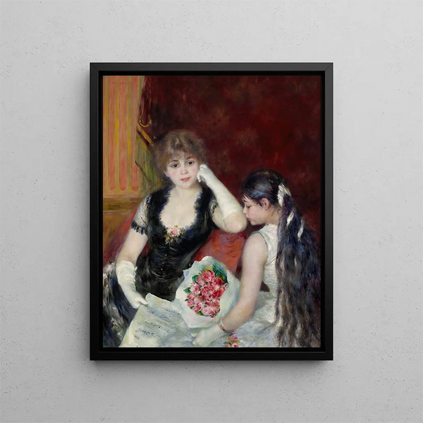 Reproduction of the painting of Une loge au théâtre - Pierre-Auguste Renoir