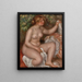 After the Bath La Sortie du bain - Pierre-Auguste Renoir — framed artwork on a wall