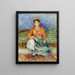 Algerian Girl - Pierre-Auguste Renoir — framed artwork on a wall
