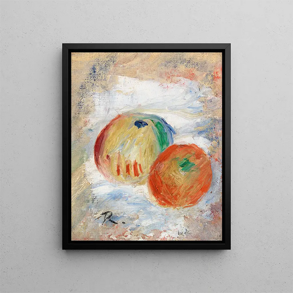 Apples Pommes - Pierre-Auguste Renoir — framed artwork on a wall