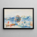 At the water's edge - Pierre-Auguste Renoir — framed artwork on a wall