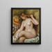 Bather with Blonde Hair Loose - Pierre-Auguste Renoir — framed artwork on a wall
