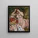 Bather arranging her hair - Pierre-Auguste Renoir — framed artwork on a wall