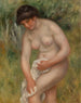 Bather drying herself - Pierre-Auguste Renoir — artwork view