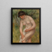 Bather drying herself - Pierre-Auguste Renoir — framed artwork on a wall