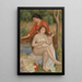 Bather and Maid The Bather's Toilet - Pierre-Auguste Renoir — framed artwork on a wall