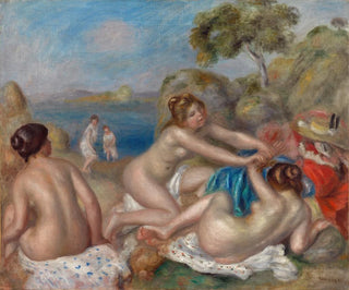 Bathing with a Crab - Pierre-Auguste Renoir — artwork view
