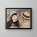Couple in a Boat - Pierre-Auguste Renoir — framed artwork on a wall