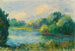 Riverbank Painting - Pierre-Auguste Renoir — artwork view