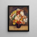 Bouquet of Chrysanthemums - Pierre-Auguste Renoir — framed artwork on a wall
