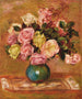 Bouquet de roses dans un vase - Pierre-Auguste Renoir — artwork view