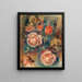 Bouquet de roses Bouquet de roses - Pierre-Auguste Renoir — framed artwork on a wall