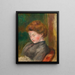 Bust of a Woman - Pierre-Auguste Renoir — framed artwork on a wall