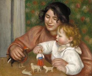 Child with toys, Gabrielle and the artist's son Jean - Pierre-Auguste Renoir — artwork view