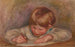 Claude Renoir writing - Pierre-Auguste Renoir — artwork view