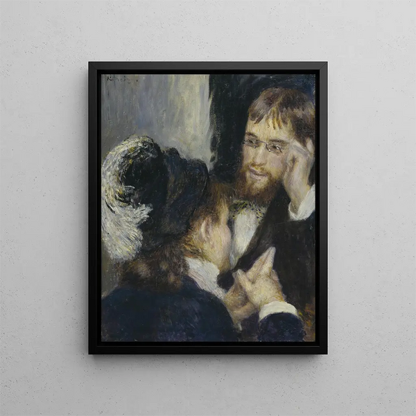 Conversation - Pierre-Auguste Renoir — framed artwork on a wall