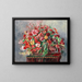 Basket of Flowers - Pierre-Auguste Renoir — framed artwork on a wall