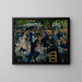 Dance at the Moulin de la Galette - Pierre-Auguste Renoir — framed artwork on a wall