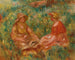Deux femmes dans l'herbe - Pierre-Auguste Renoir — artwork view