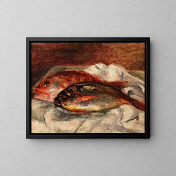 Dorade and Rascasse - Pierre-Auguste Renoir — framed artwork on a wall
