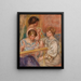 Embroiderers Les Brodeuses - Pierre-Auguste Renoir — framed artwork on a wall