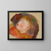 Child Sleeping Painting - Pierre-Auguste Renoir — framed artwork on a wall