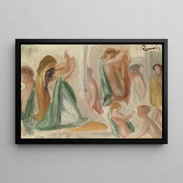 Sketch for Oedipus upper part - Pierre-Auguste Renoir — framed artwork on a wall