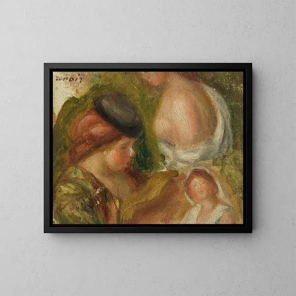 Études de femmes - Pierre-Auguste Renoir — framed artwork on a wall