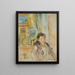 Woman in an Interior - Pierre-Auguste Renoir — framed artwork on a wall