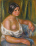 Woman in Blue - Pierre-Auguste Renoir — artwork view