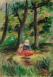 Woman and Child in a Landscape - Pierre-Auguste Renoir — artwork view