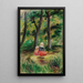 Woman and Child in a Landscape - Pierre-Auguste Renoir — framed artwork on a wall