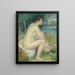 Nude Woman in a Landscape - Pierre-Auguste Renoir — framed artwork on a wall