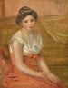a seated woman - Pierre-Auguste Renoir — artwork view