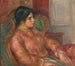 Woman in a Green Armchair - Pierre-Auguste Renoir — artwork view