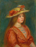 Woman with a Red Bodice - Pierre-Auguste Renoir — artwork view