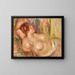 Nude Woman Sleeping - Pierre-Auguste Renoir — framed artwork on a wall