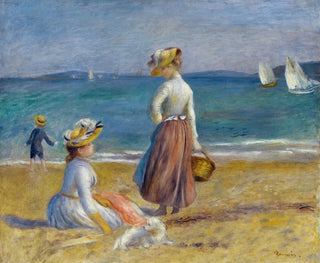 Figures on the Beach - Pierre-Auguste Renoir — artwork view