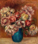 Flowers in a Green Vase Fleurs dans un vase vert - Pierre-Auguste Renoir — artwork view