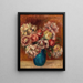 Flowers in a Green Vase Fleurs dans un vase vert - Pierre-Auguste Renoir — framed artwork on a wall