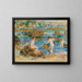 Boys Nudes on the Rocks, Guernsey - Pierre-Auguste Renoir — framed artwork on a wall