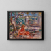 Girl at the Foot of a Tree - Pierre-Auguste Renoir — framed artwork on a wall