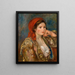 Girl in Spanish jacket - Pierre-Auguste Renoir — framed artwork on a wall