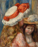 Girls with Hats Jeunes filles aux chapeaux - Pierre-Auguste Renoir — artwork view