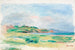 Gulf, sea, green cliffs - Pierre-Auguste Renoir — artwork view